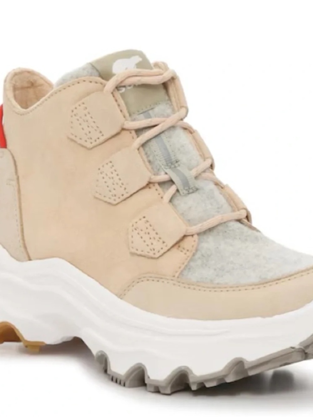 NWOT Sorel Women's Kinetic  Breakthru Caribou Sneaker Boot Nova Sand SIZE 8.5
